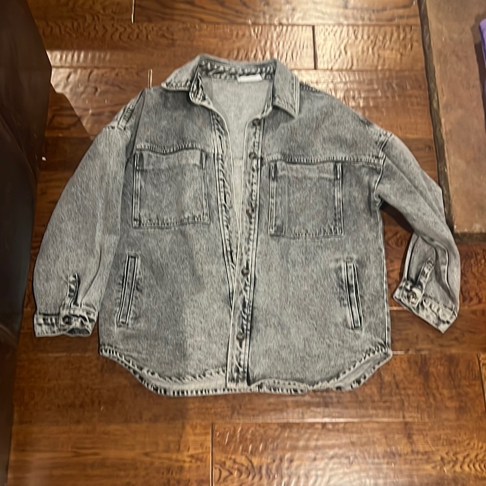 Carly Jean Los Angeles Harrison Gray Jean Jacket